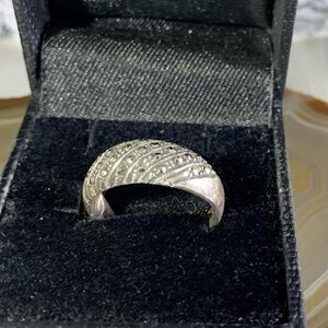 Vintage Sterling Silver Marcasite Ring